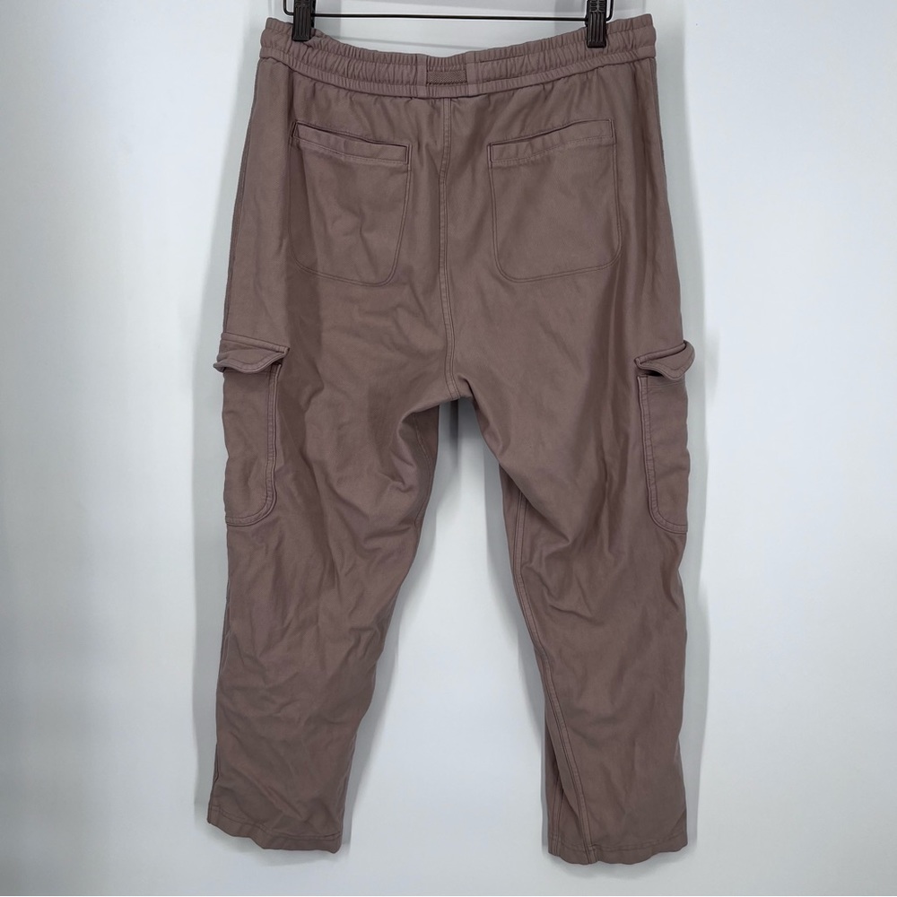 SOLD Athleta Silt Taupe Tan Farallon Cargo Crop Casual Sweatpants - Picture 5 of 8